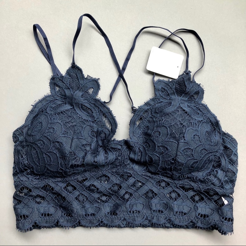 Navy - Jojo Lace Bralette